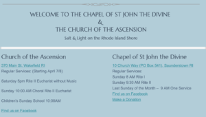 Two churches share bulletins & website